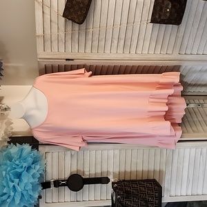 Logo Lounge brand womans short sleeve casual shirt/ swim suit cover up